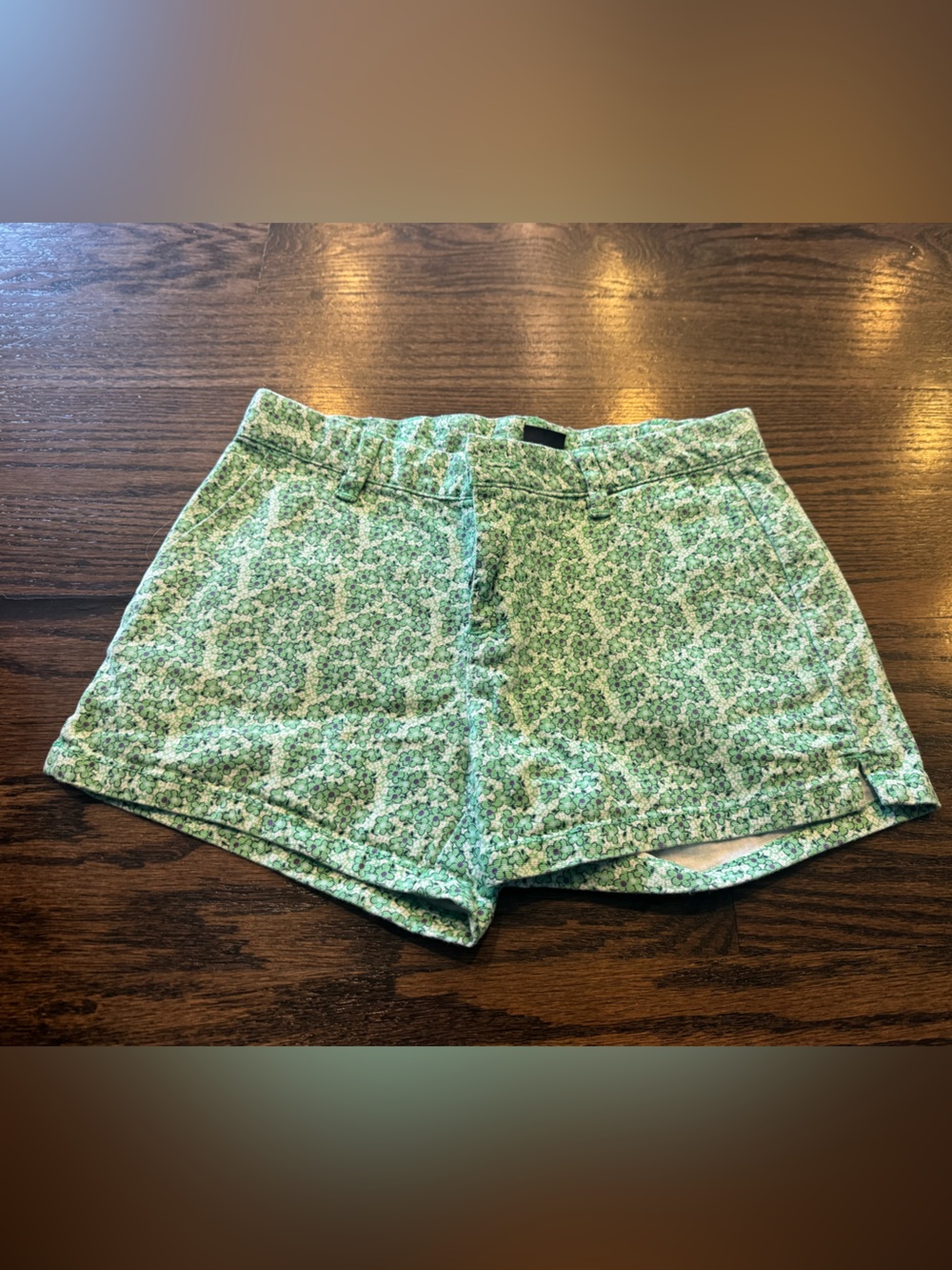 GAP Green Floral High Waist Women's Shorts